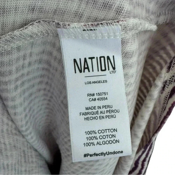 NATION LTD | NWT '24 Genevieve Midi Dress Wavy Stripe | Relaxed Scoop Tank XXL - Picture 9 of 12